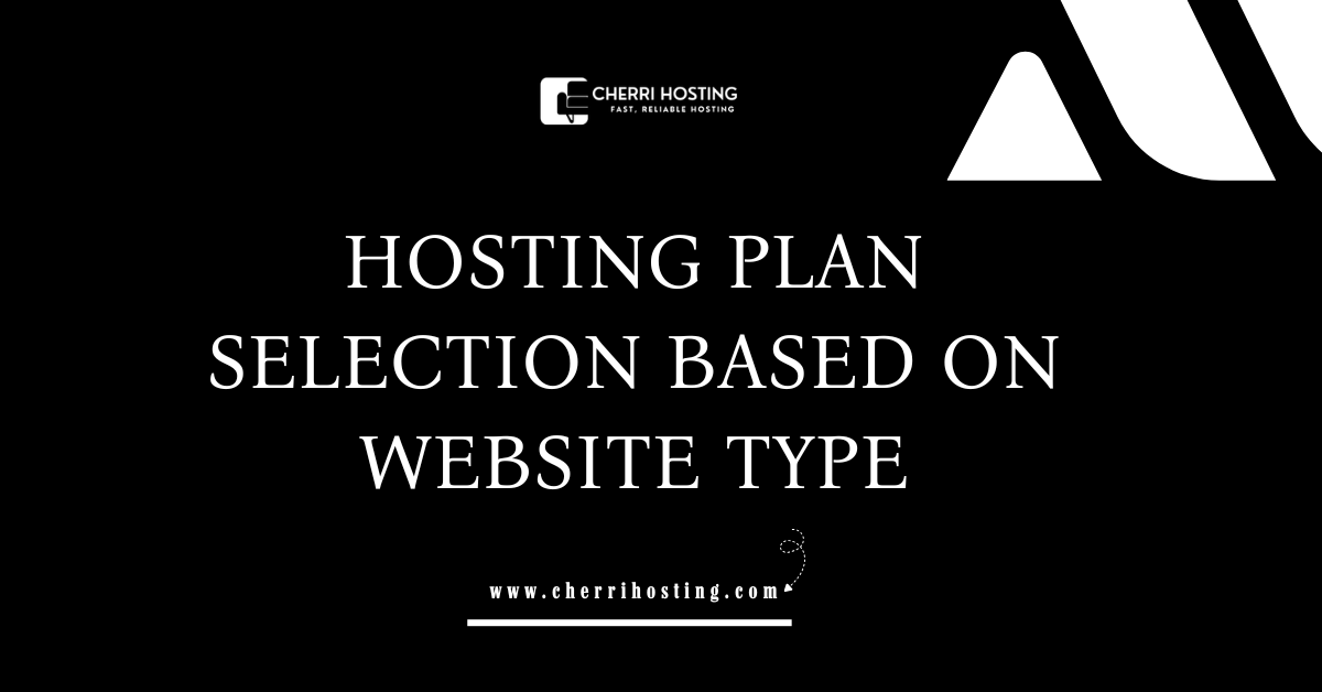 Hosting Plan Selection Based on Website Type